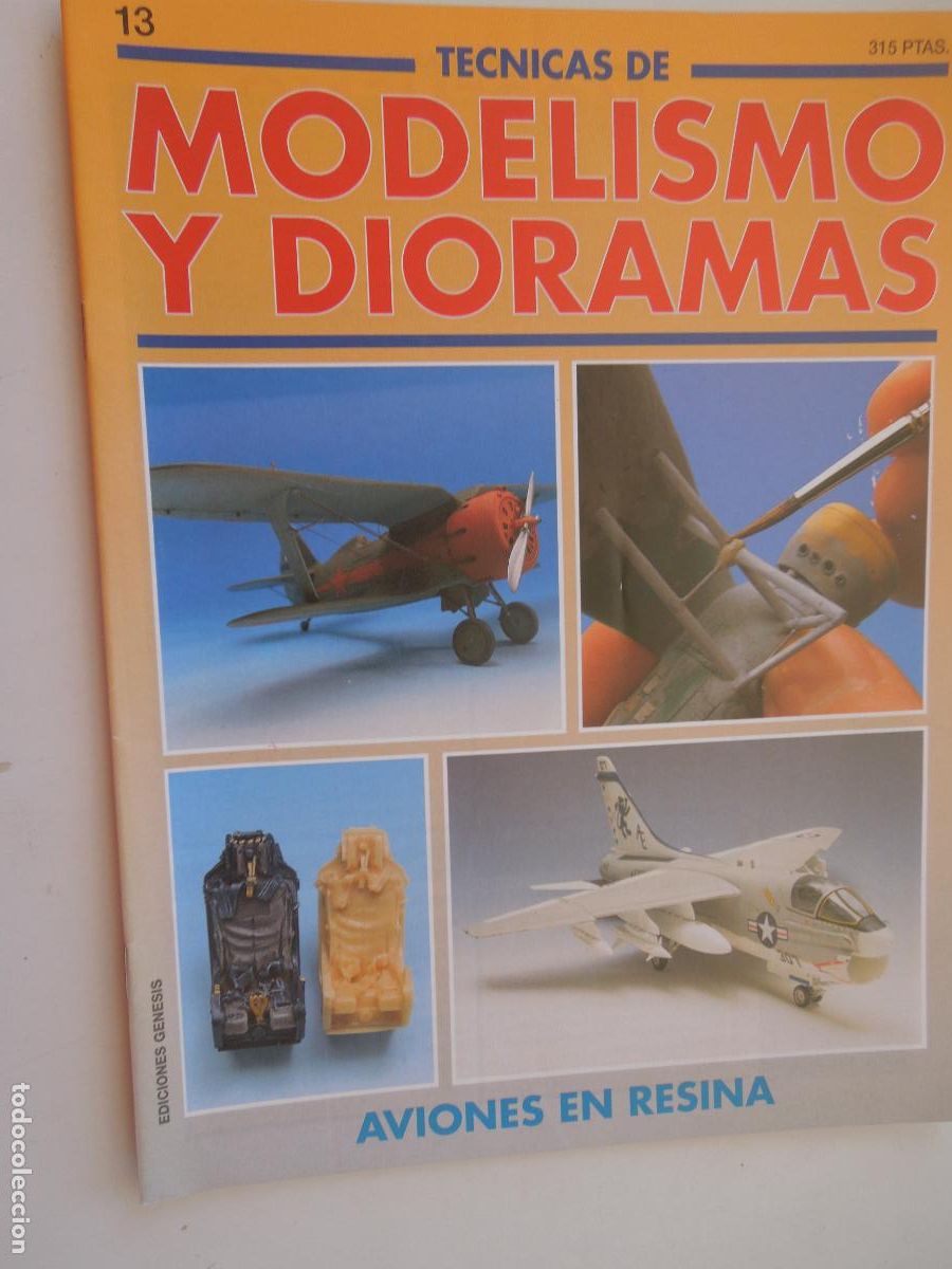 Coleccionismo de Revistas y Peri&oacute;dicos: TECNICAS DE MODELISMO Y DIORAMAS N&ordm; 13 -AVIONES EN RESINA