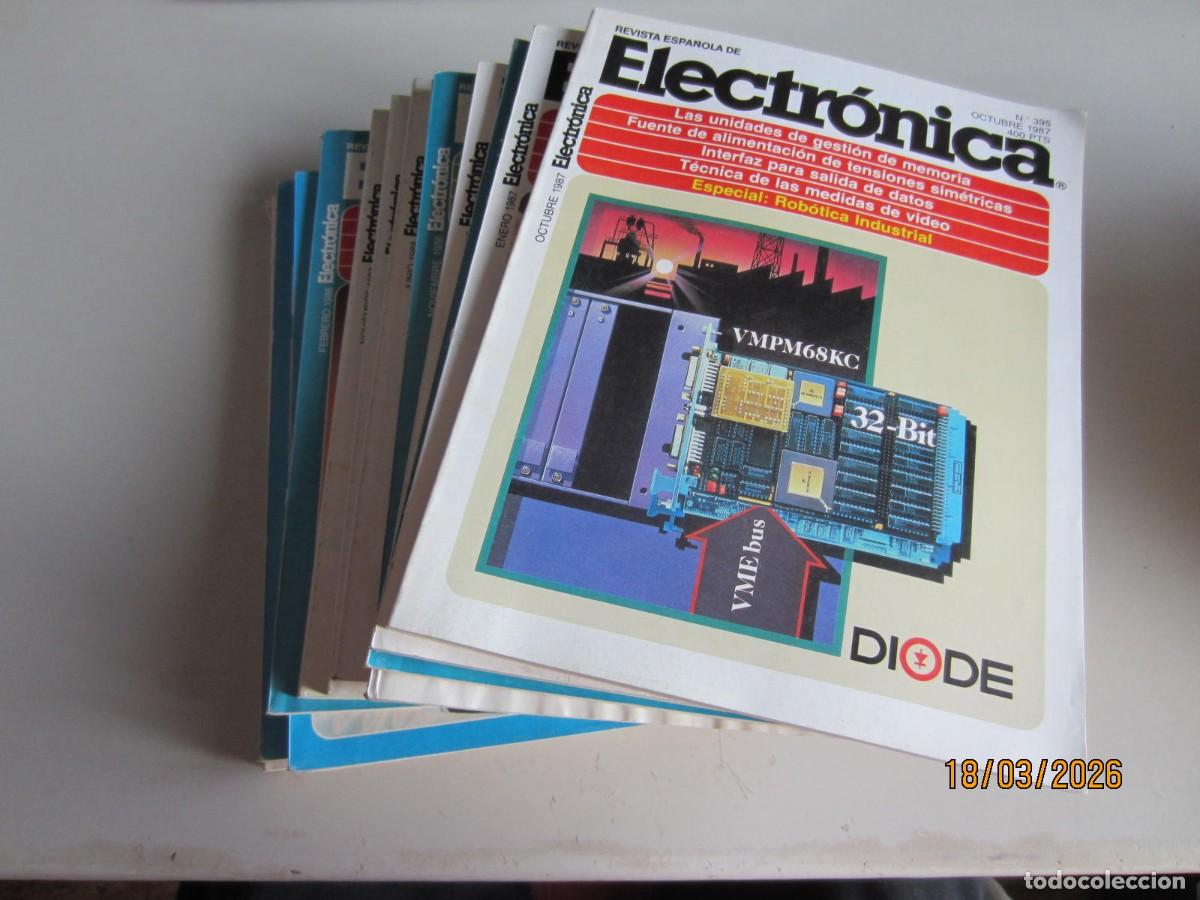 Coleccionismo de Revistas y Peri&oacute;dicos: 1985-86-87-88---REVISTA ESPA&Ntilde;OLA DE ELECTR&Oacute;NICA. 15 N&Uacute;MEROS