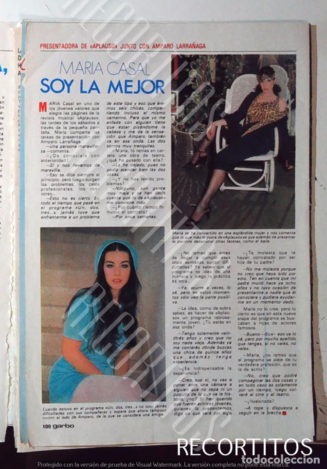 Coleccionismo de Revistas y Peri&oacute;dicos: maria casal un dos tres 1 2 3 aplauso