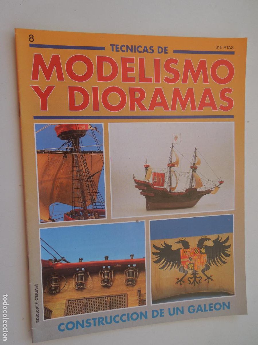 Coleccionismo de Revistas y Peri&oacute;dicos: TECNICAS DE MODELISMO Y DIORAMAS N&ordm; 8 -CONSTRUCCION DE UN GALEON