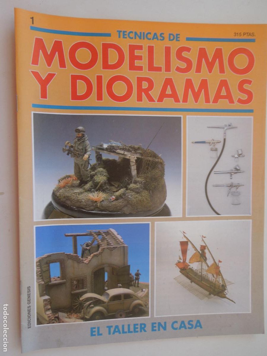 Coleccionismo de Revistas y Peri&oacute;dicos: TECNICAS DE MODELISMO Y DIORAMAS N&ordm; 1 -EL TALLER EN CASA