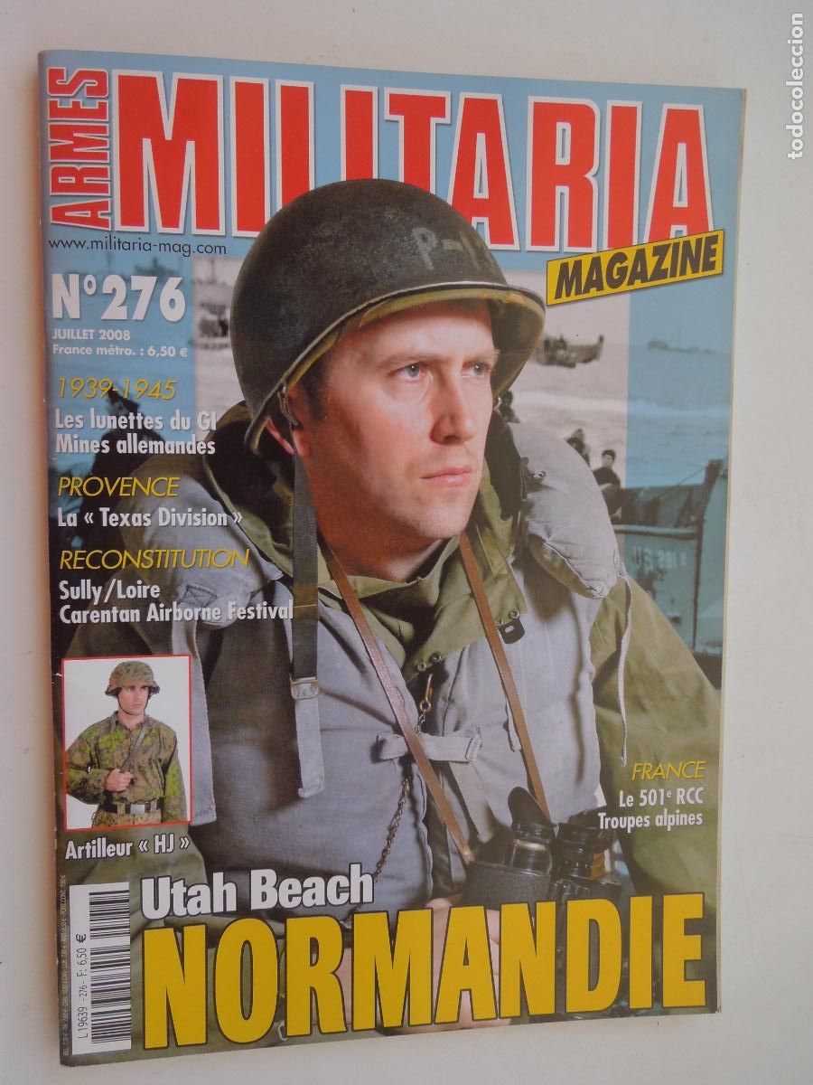 Coleccionismo de Revistas y Peri&oacute;dicos: ARMES MILITARIA MAGAZINE N&ordm; 276 - JUILLET 2008 - NORMANDIE-Utah Beach - VER INDICE EN FRANCES