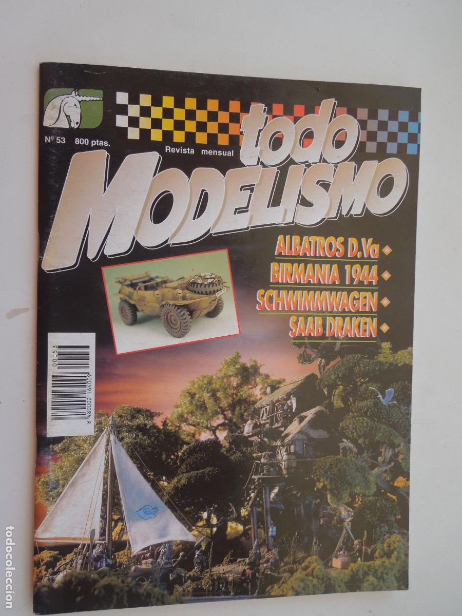 Coleccionismo de Revistas y Peri&oacute;dicos: TODO MODELISMO REVISTA N&ordm; 53- DICIEMBRE -1996. ALBATROS V.A. BIRMANIA 1944. SAAB DRAKEN. SCWIMMWAGE
