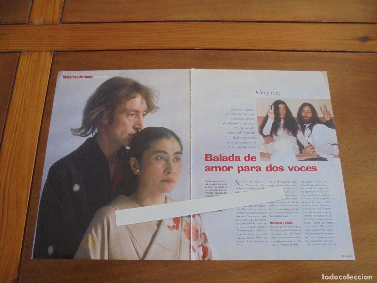 Coleccionismo de Revistas y Peri&oacute;dicos: CLIPPING 1995: JOHN LENNON Y YOKO ONO