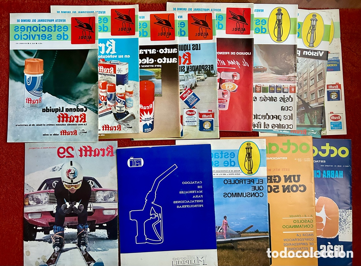 Coleccionismo de Revistas y Peri&oacute;dicos: Lote 13 revistas estaciones de servicio