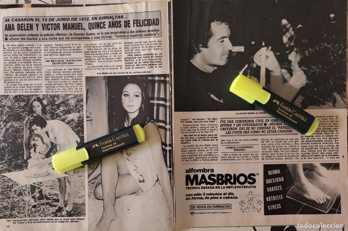 Coleccionismo de Revistas y Peri&oacute;dicos: Reportaje Ana Bel&eacute;n y V&iacute;ctor Manuel 02.06.87