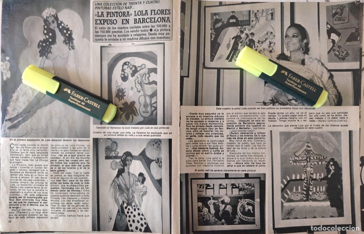Coleccionismo de Revistas y Peri&oacute;dicos: Reportaje Lola Flores 02.06.87