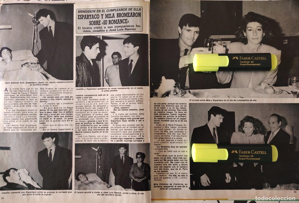 Coleccionismo de Revistas y Peri&oacute;dicos: Reportaje Mila Ximenez y Espartaco 02.06.87