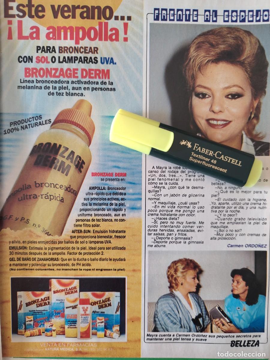 Coleccionismo de Revistas y Peri&oacute;dicos: Reportaje Mayra Gomez Kemp 02.06.87