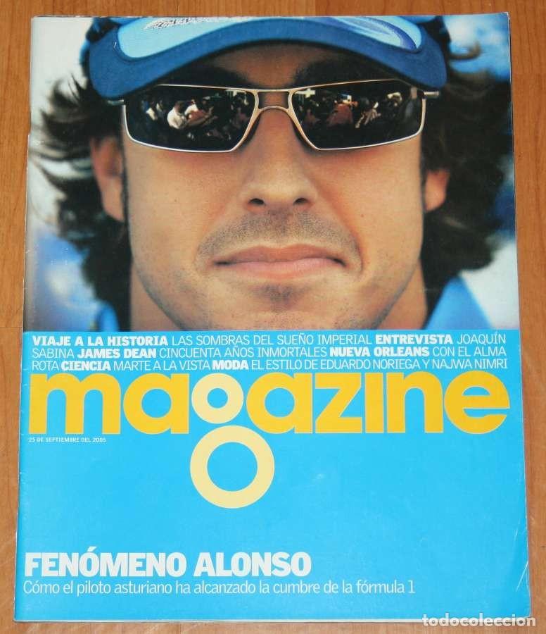 Coleccionismo de Revistas y Peri&oacute;dicos: MAGAZINE Septiembre 2005 Fernando Alonso Joaquin Sabina Najwa Nimri Eduardo Noriega James Dean