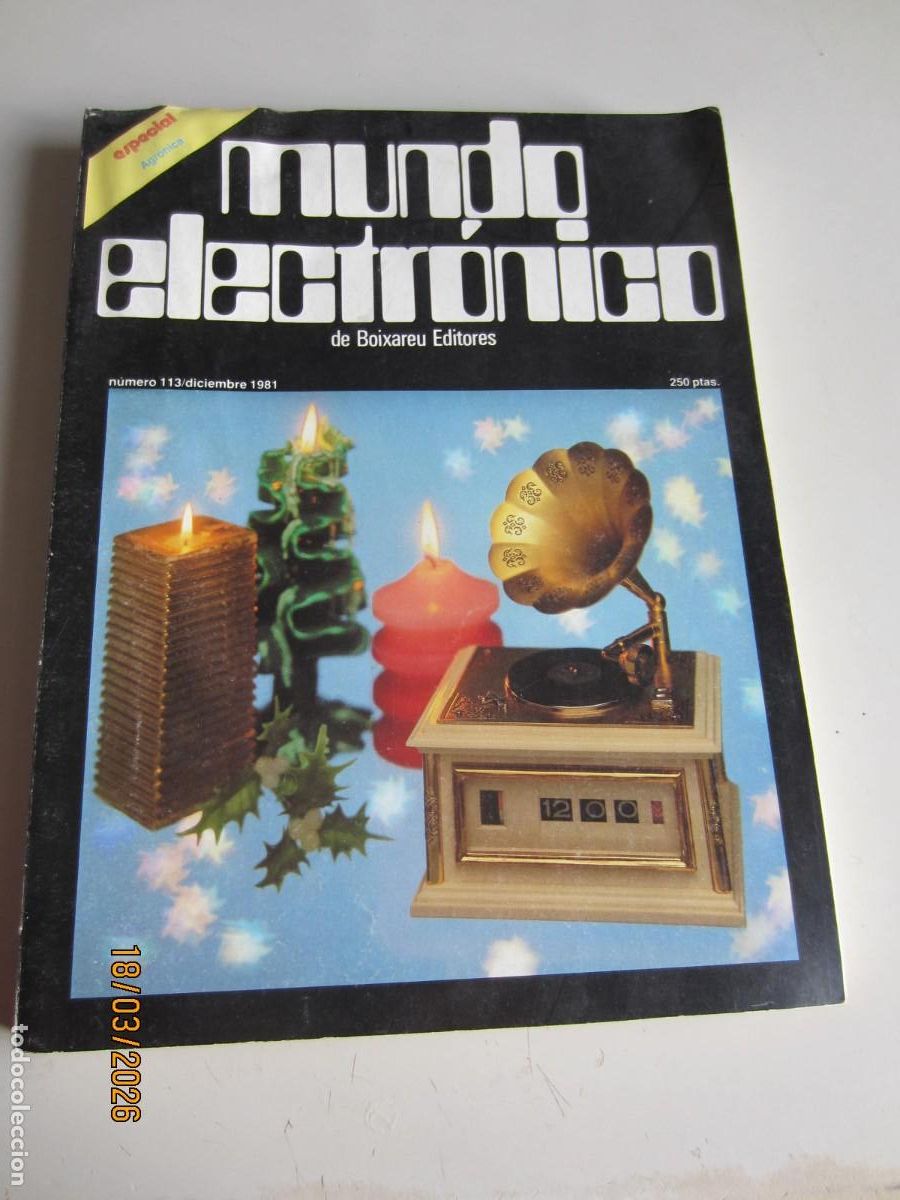 Colecionismo de Revistas e Jornais: REVISTA MUNDO ELECTR&Oacute;NICO. N&Uacute;MERO 113 DE 1981. ESPECIAL AGR&Oacute;NICA