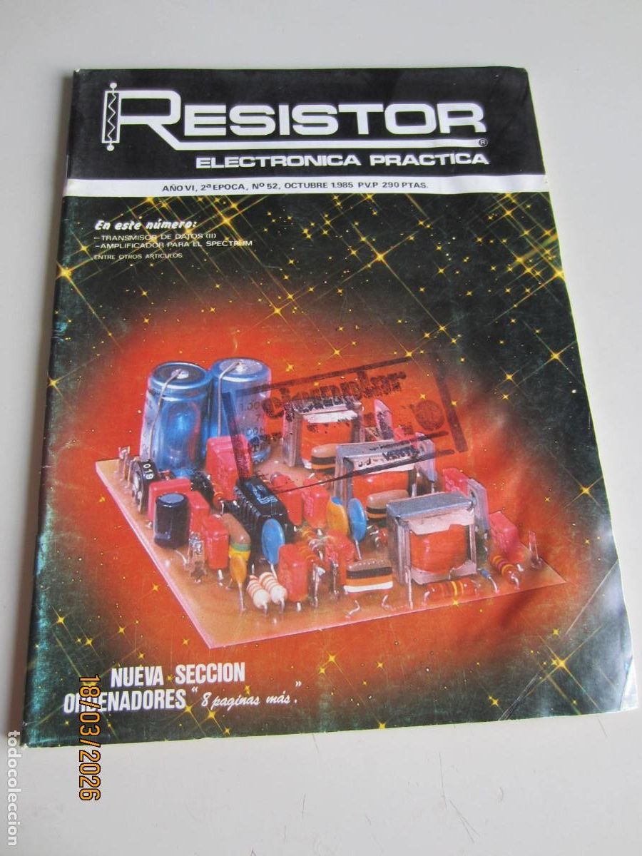 Colecionismo de Revistas e Jornais: REVISTA ELECTR&Oacute;NICA RESISTOR. N&Uacute;MERO 52 DE 1985