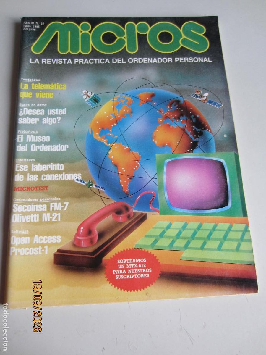 Coleccionismo de Revistas y Peri&oacute;dicos: REVISTA MICROS INFORM&Aacute;TICA ORDENADOR PERSONAL. N&Uacute;MERO 19 DE 1985