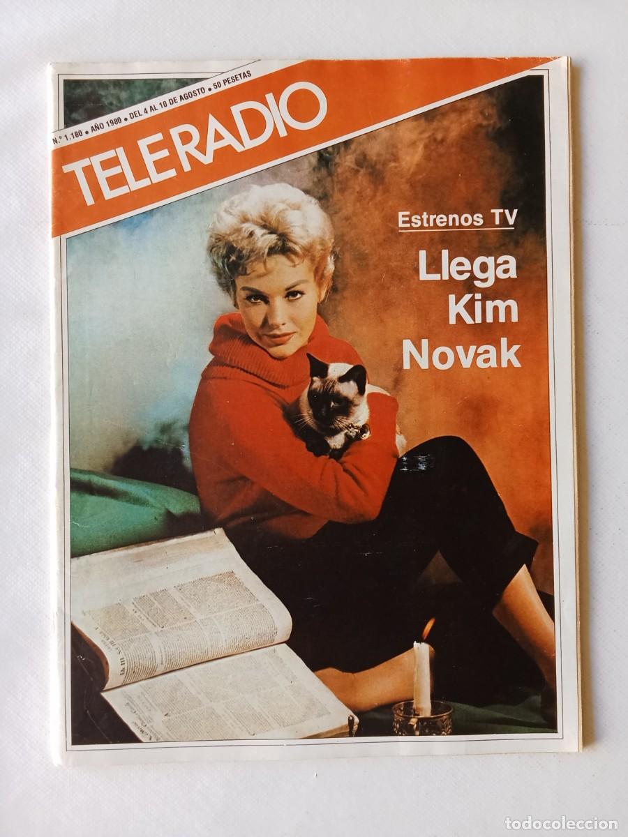 Coleccionismo de Revistas y Peri&oacute;dicos: TELE RADIO N&ordm; 1180 1980 KIM NOVAK Luis Miratvilles MUR OTI Jos&eacute; Ruiz Lifante JULIO CEBRIAN Rovira B