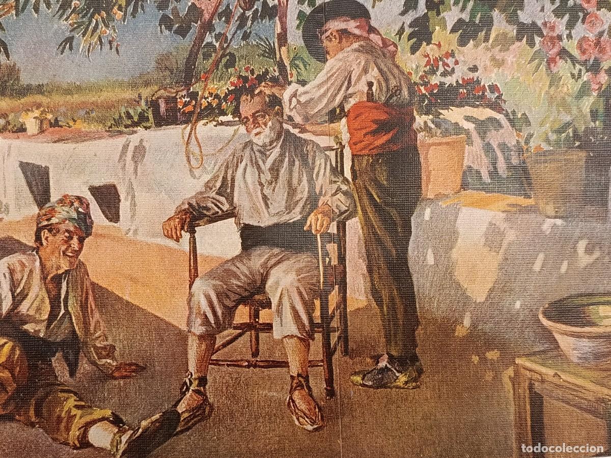 Collezionismo di Riviste e Giornali: 1922 Barberia espa&ntilde;ola antigua. Ilustraci&oacute;n revista. Vintage magazine sheet. Barber