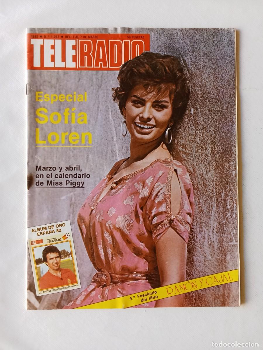 Collezionismo di Riviste e Giornali: TELE RADIO N&ordm; 1262 1982 SOF&Iacute;A LOREN 2 Mini Posters JUANITO y la Selecci&oacute;n de INGLATERRA