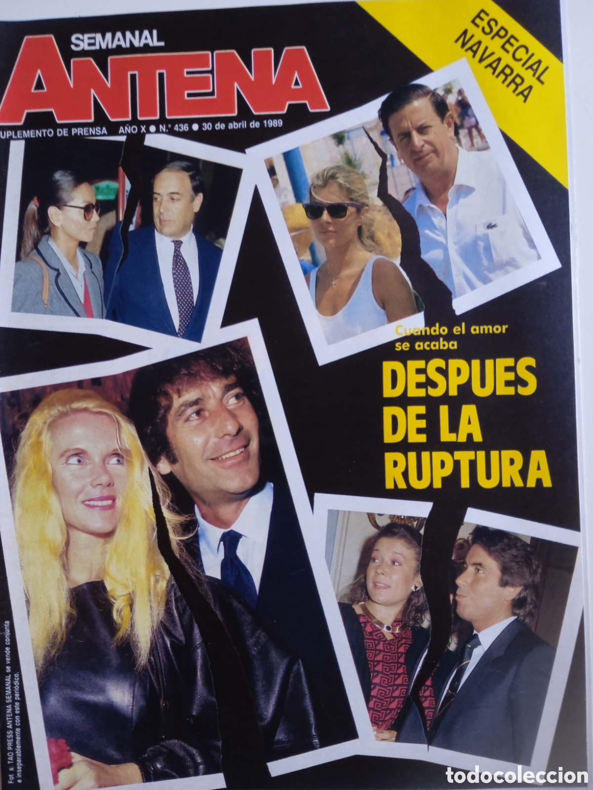 Sammeln von Zeitschriften und Zeitungen: Antena Semanal n&deg; 436 Marpessa G. P. Jerez Especial Navarra