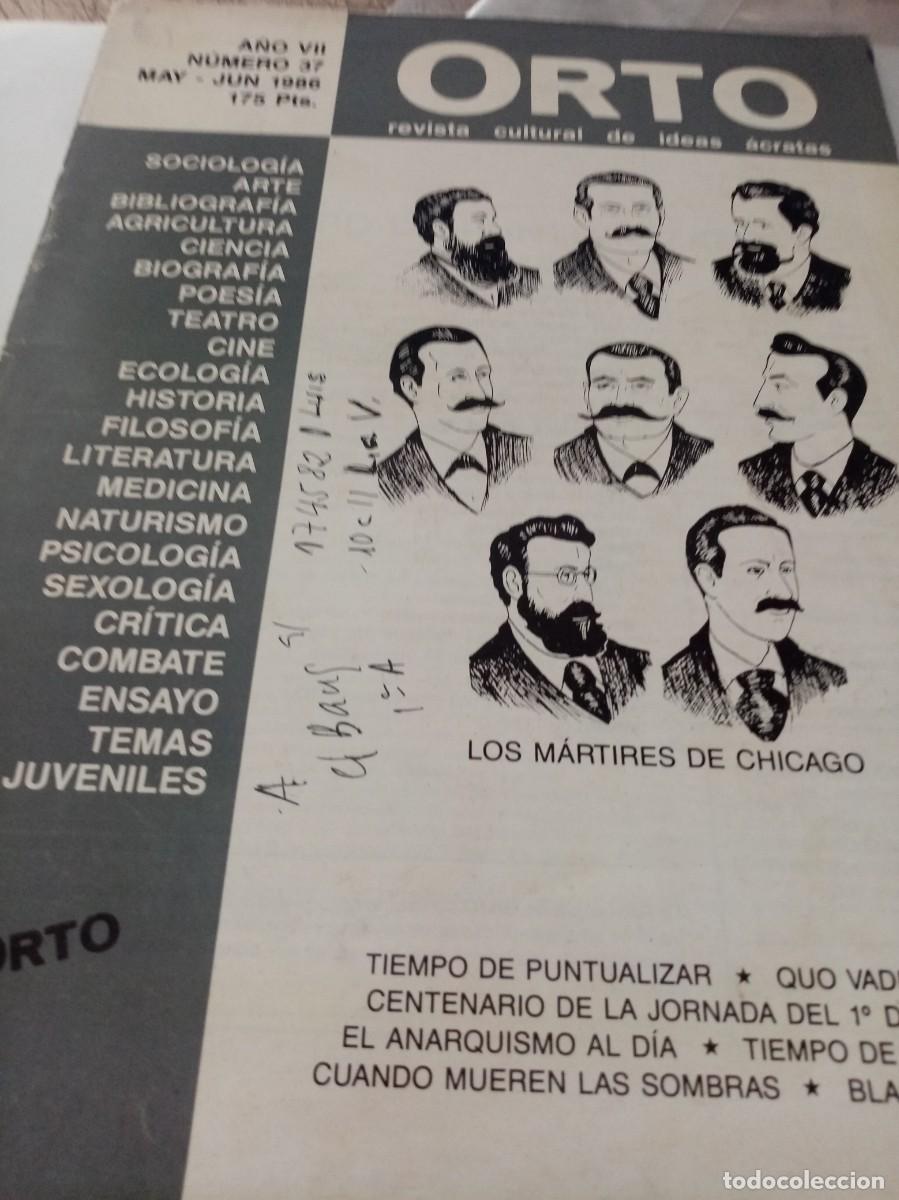 Coleccionismo de Revistas y Peri&oacute;dicos: orto revista cultural de ideas acratas n&ordm; 37 1986