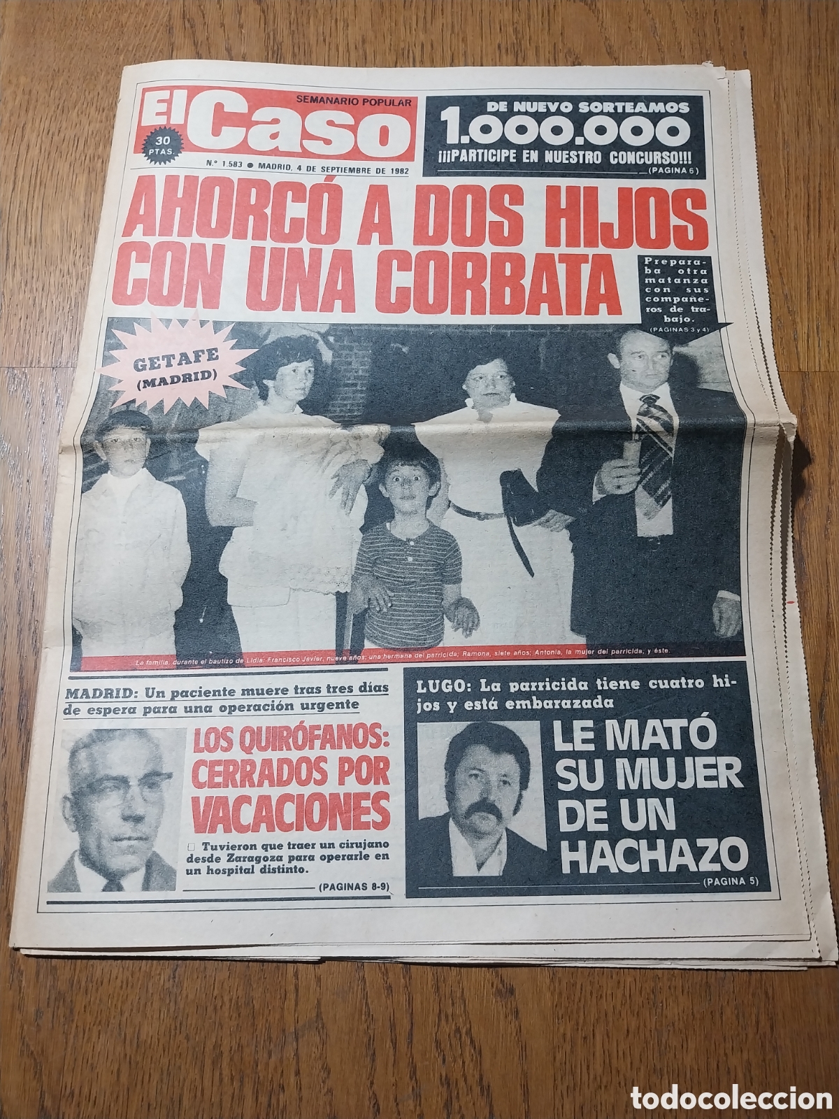 Colecionismo de Revistas e Jornais: EL CASO 1982 GETAFE .MADRID SIN QUIROFANOS.LOS BRUJOS D HITLER.VIVA DESPUES DE MORIR TEJAR SOMONTES