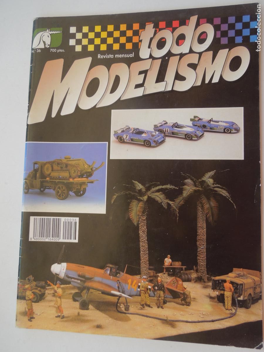 Coleccionismo de Revistas y Peri&oacute;dicos: TODO MODELISMO REVISTA N&ordm; 36- JULIO 1995- LA ESTRELLA DE AFRICA (II). UNIFORMOLOGIA. TRACTOR FORD 3