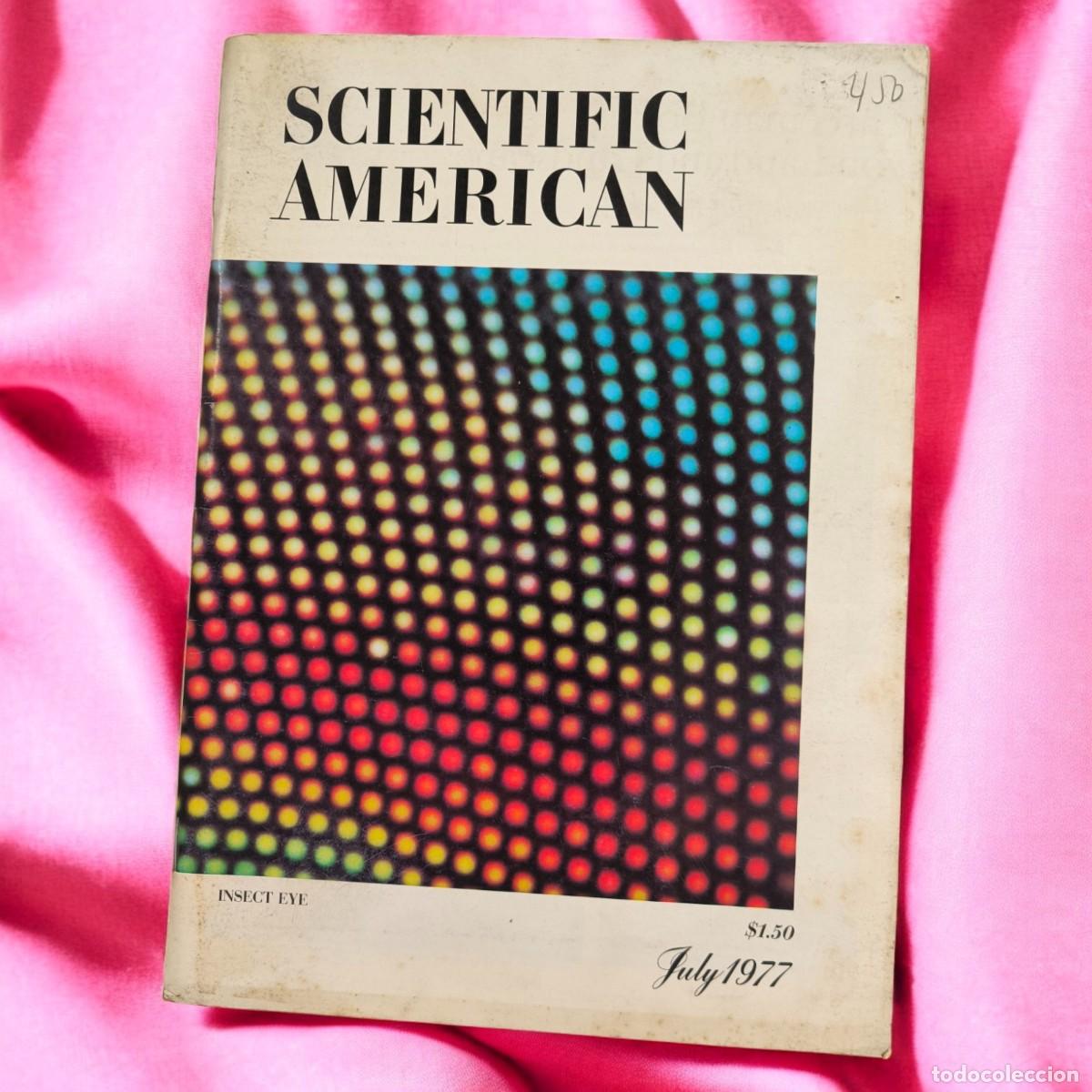 Sammeln von Zeitschriften und Zeitungen: Scientific American Julio 1977 &ndash; &ldquo;Insect Eye&rdquo; &ndash; Edici&oacute;n Original Vintage
