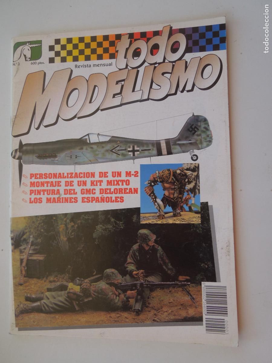 Sammeln von Zeitschriften und Zeitungen: TODO MODELISMO REVISTA N&ordm; 3-OCTUBRE 1992-MARINES ESPA&Ntilde;OLES - PINTURA DE UNIFORMES - VER INDICE