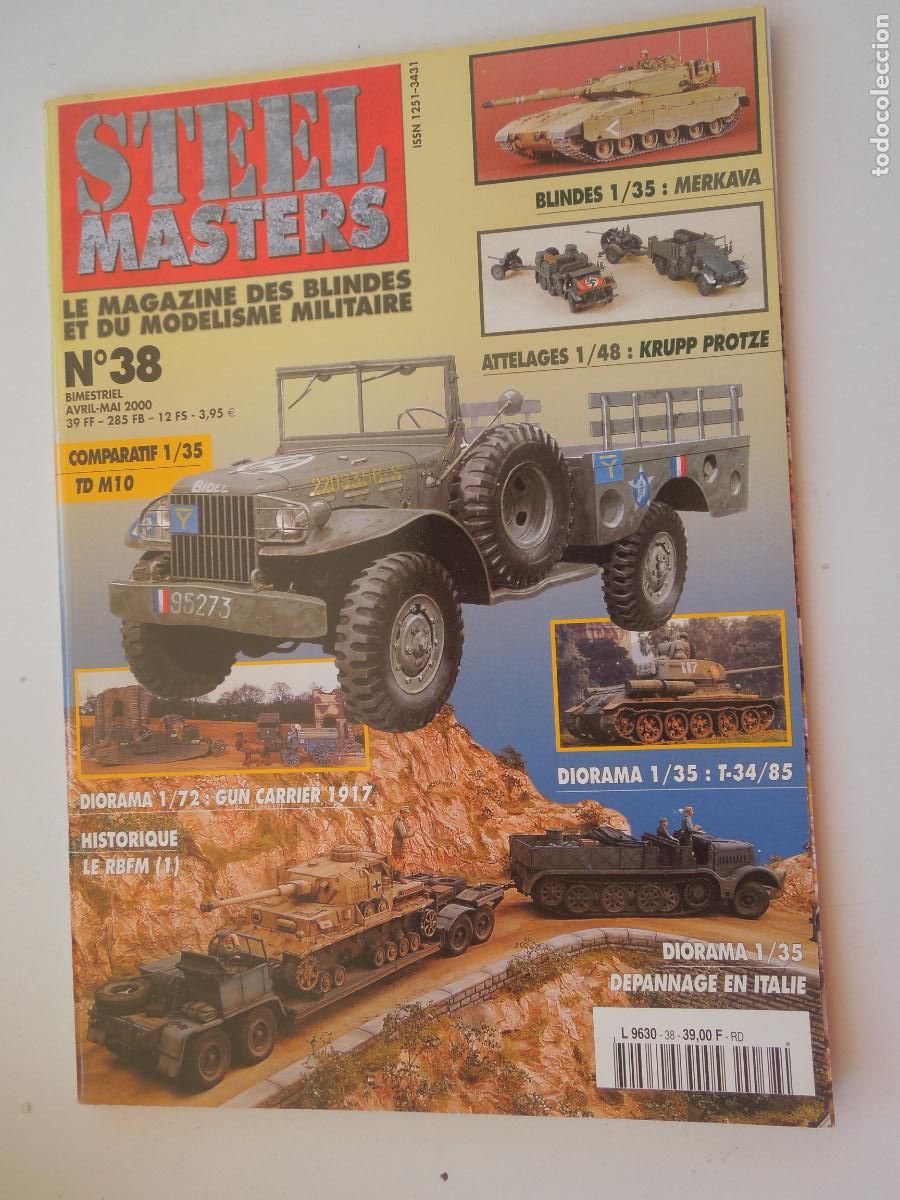 Coleccionismo de Revistas y Peri&oacute;dicos: STEEL MASTER - N&ordm; 38-04-05-2000- LE MAGAZINE DES BLIND&Eacute;S ET DU MOD&Eacute;LISME MILITAIRE - VER SOMMAIRE
