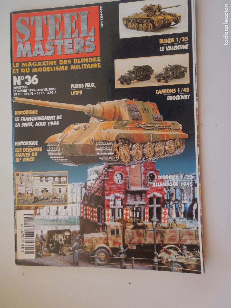 Coleccionismo de Revistas y Peri&oacute;dicos: STEEL MASTER - N&ordm; 36-1999-2000- LE MAGAZINE DES BLIND&Eacute;S ET DU MOD&Eacute;LISME MILITAIRE - VER SOMMAIRE