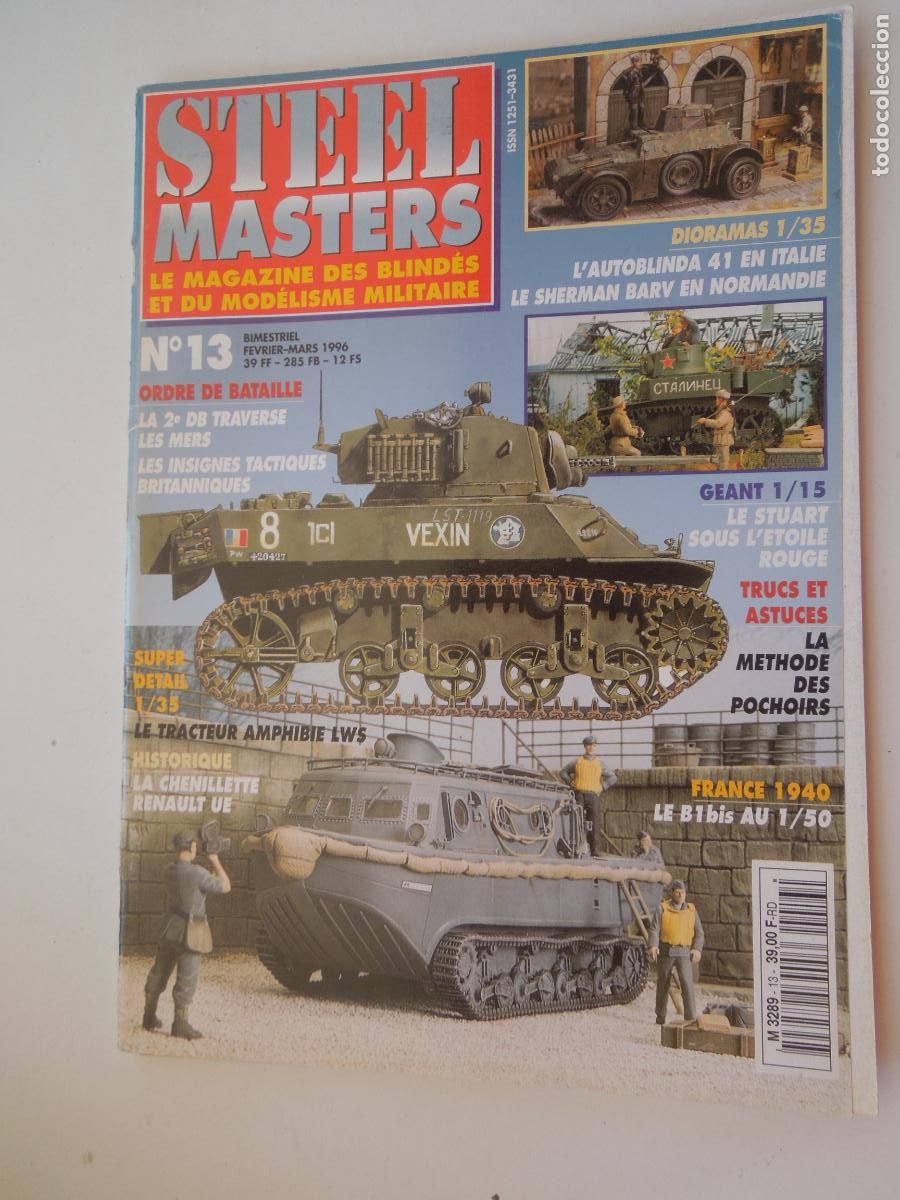 Coleccionismo de Revistas y Peri&oacute;dicos: STEEL MASTER - N&ordm; 13-02-03-1999- LE MAGAZINE DES BLIND&Eacute;S ET DU MOD&Eacute;LISME MILITAIRE - VER SOMMAIRE