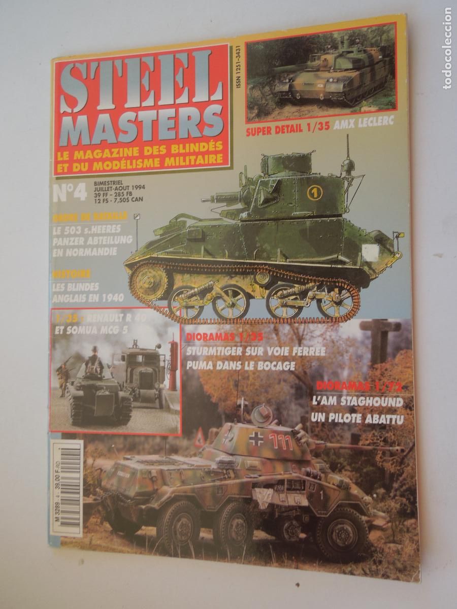 Coleccionismo de Revistas y Peri&oacute;dicos: STEEL MASTER - N&ordm; 4-07-08-1999- LE MAGAZINE DES BLIND&Eacute;S ET DU MOD&Eacute;LISME MILITAIRE - VER SOMMAIRE