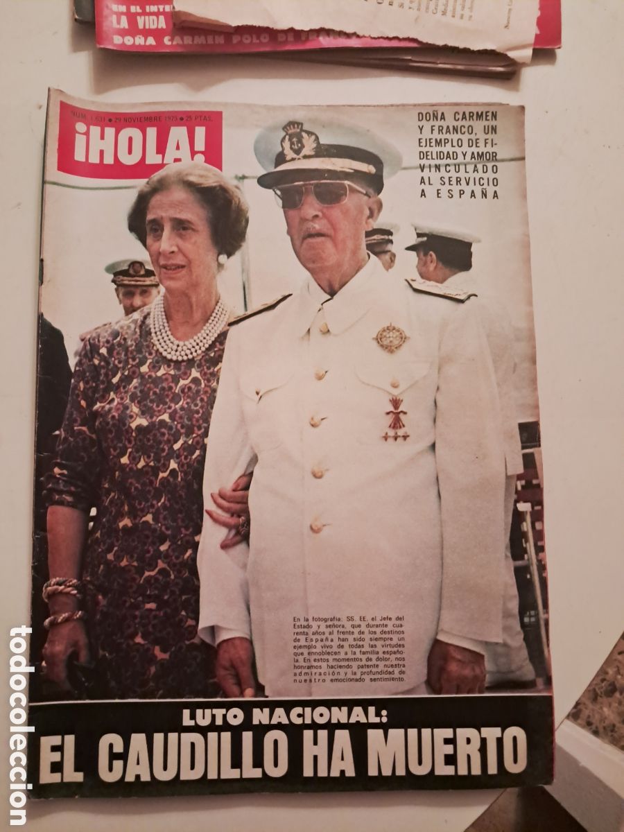 Coleccionismo de Revistas y Peri&oacute;dicos: Revista &iexcl;HOLA! Num. 1631 - 29 de Noviembre 1975