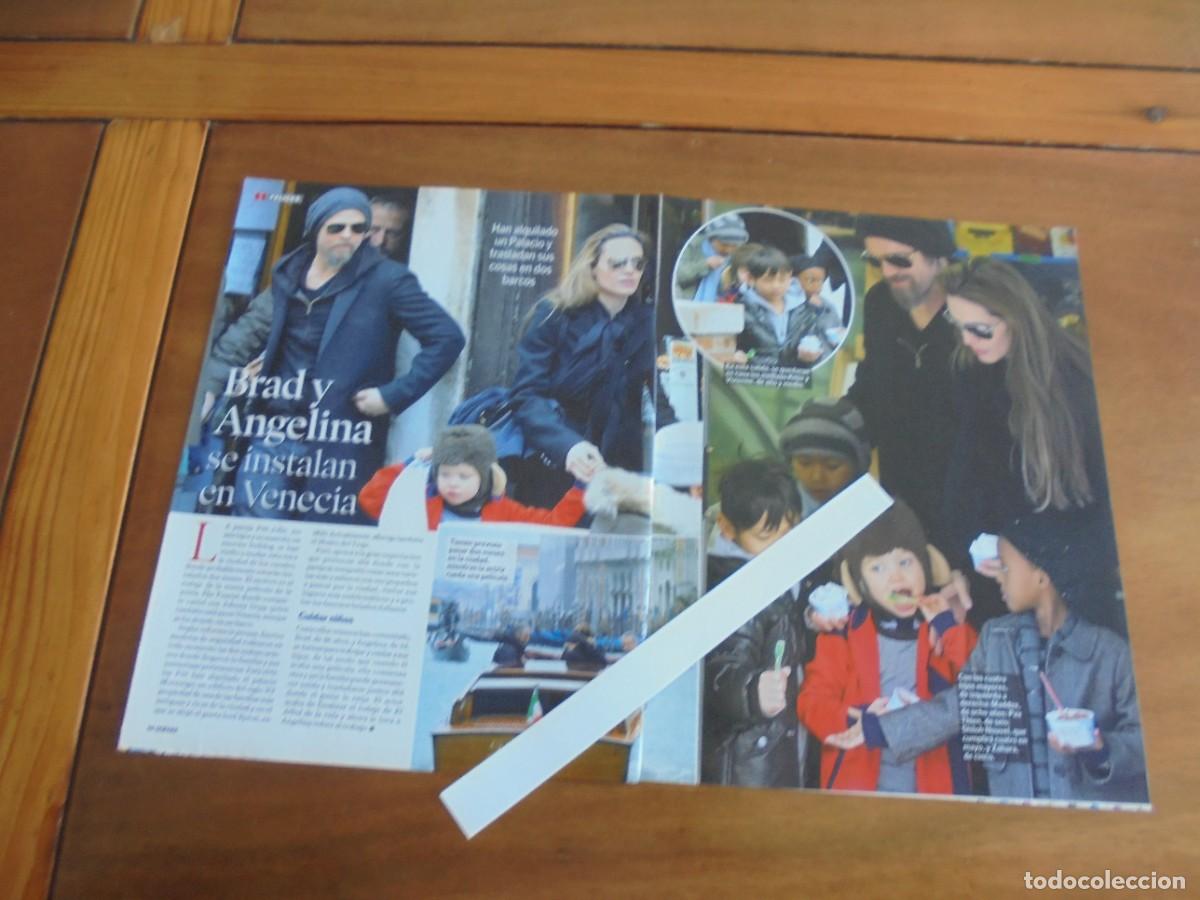 Coleccionismo de Revistas y Peri&oacute;dicos: CLIPPING BRAD PITT Y ANGELINA JOLIE / TITA THYSSEN
