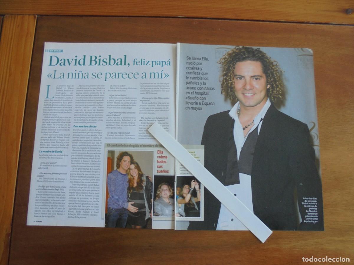 Coleccionismo de Revistas y Peri&oacute;dicos: CLIPPING DAVID BISBAL. ELENA TABLADA.