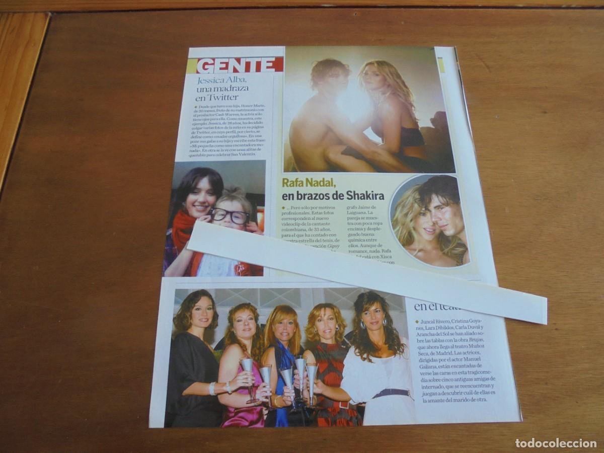 Coleccionismo de Revistas y Peri&oacute;dicos: CLIPPING AGATHA RUIZ DE LA PRADA Y PEDRO J. RAMIREZ. ZAC EFRON. RAFA NADAL Y SHAKIRA. JESSICA ALBA.