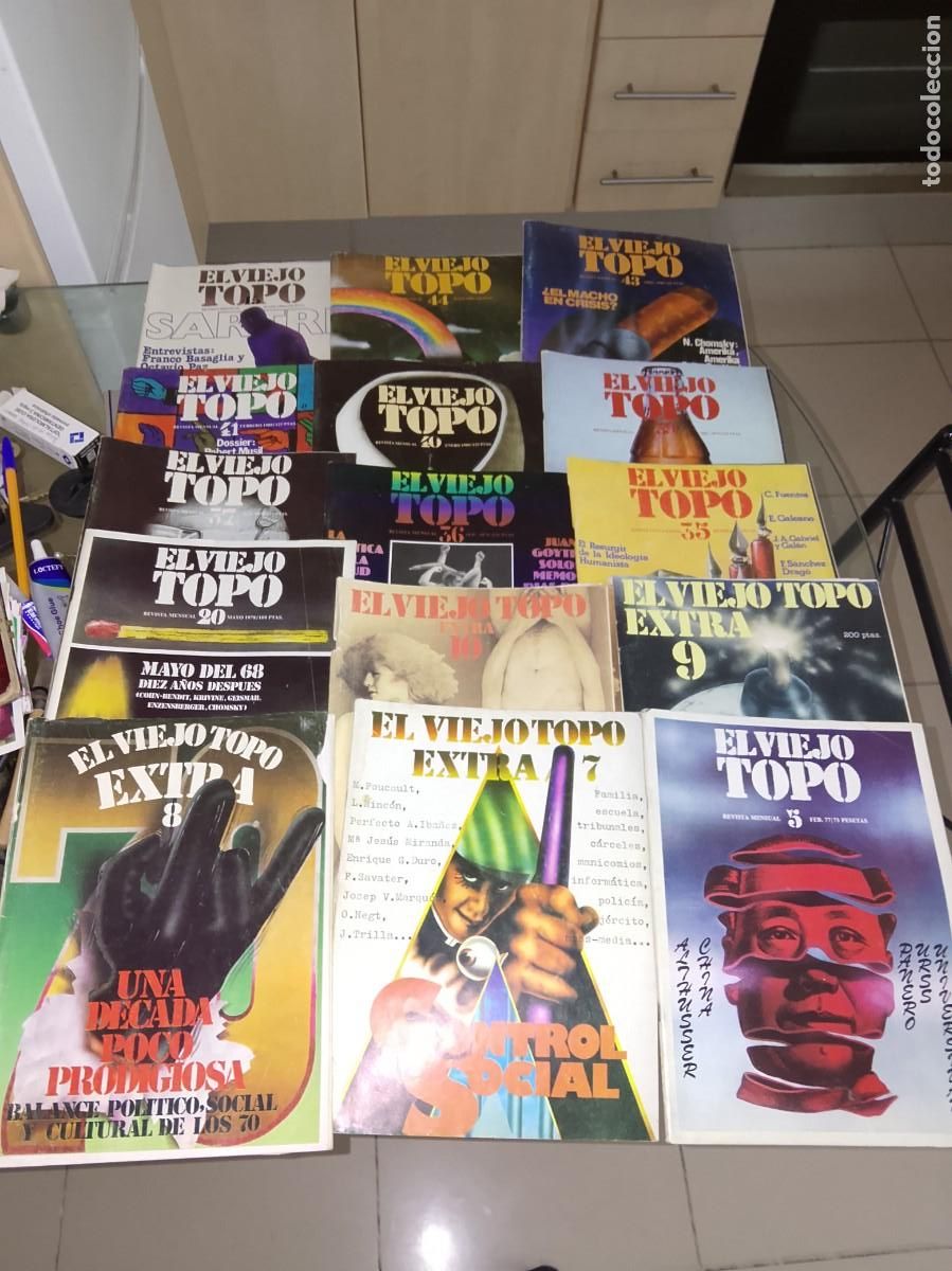 Coleccionismo de Revistas y Peri&oacute;dicos: Lote de 15 ejemplares de revista el viejo topo, 2 extra