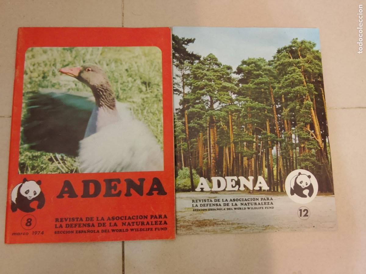 Coleccionismo de Revistas y Peri&oacute;dicos: ADENA REVISTA DE LA ASOCIACION PARA LA DEFENSA DE LA NATURALEZA N&ordm; 8 y 12