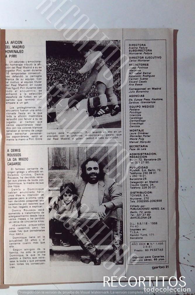 Coleccionismo de Revistas y Peri&oacute;dicos: DEMIS ROUSSOS pirri real madrid
