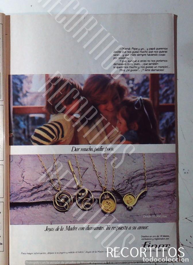 Colecionismo de Revistas e Jornais: FINOR JOYA DE LA MADRE ANUNCIO PUBLICIDAD