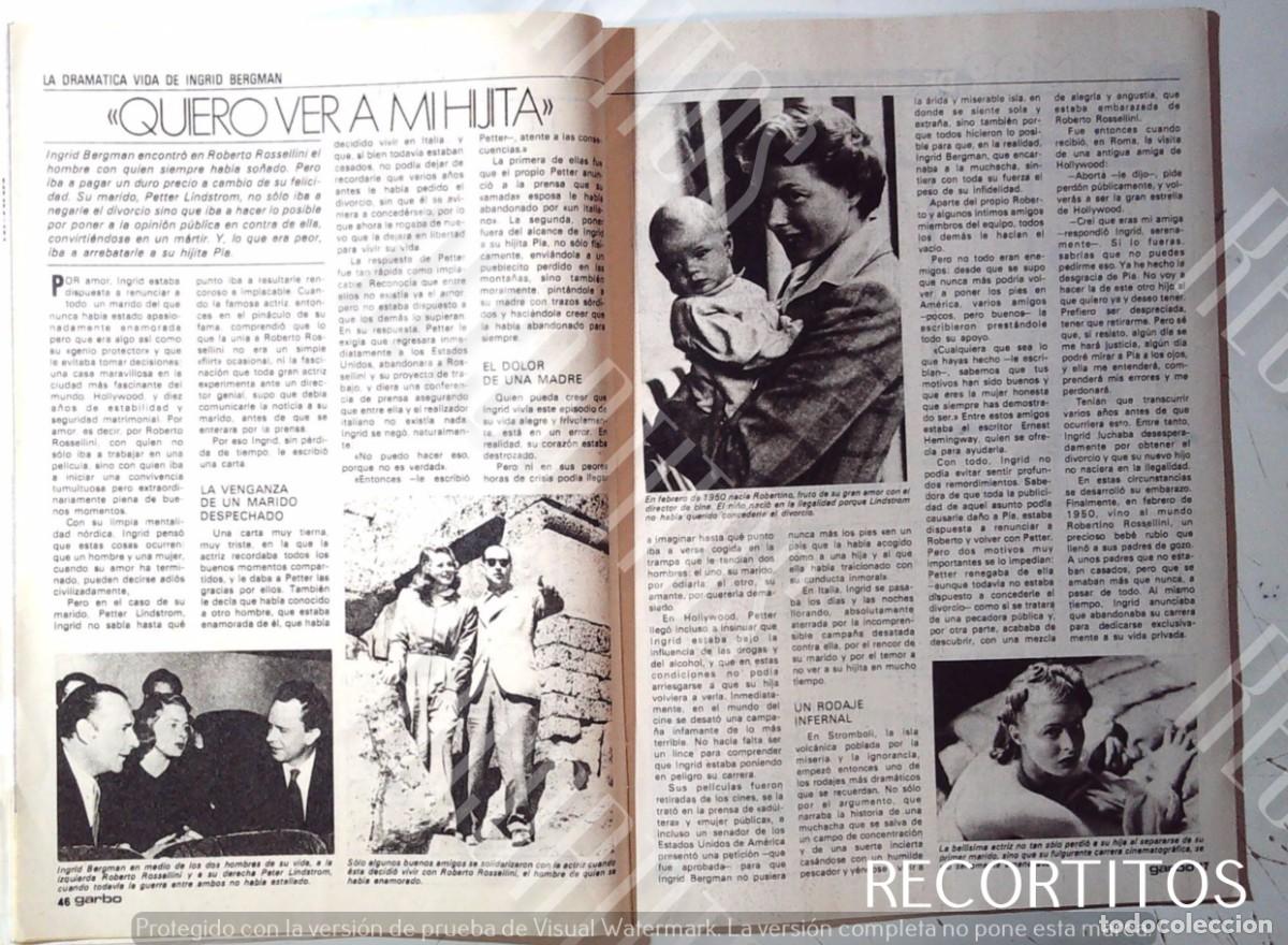 Colecionismo de Revistas e Jornais: INGRID BERGMAN ROBERTO ROSSELLINI