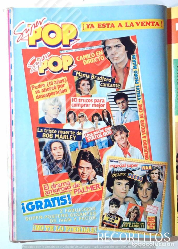 Colecionismo de Revistas e Jornais: BOB MARLEY EN SUPER POP CAMILO SESTO PECOS MIGUEL BOSE PEDRO MARIN STATUS QUO