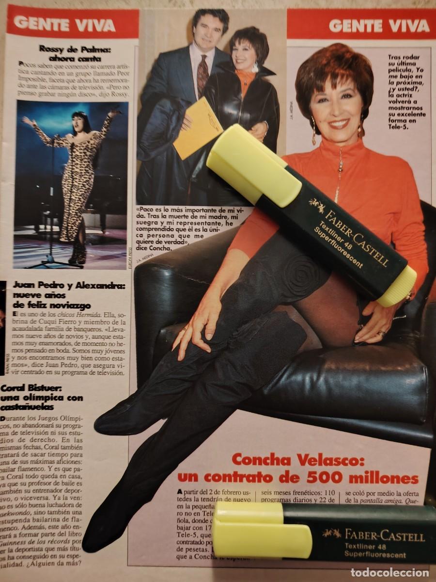 Colecionismo de Revistas e Jornais: Reportaje Concha Velasco 12.01.92