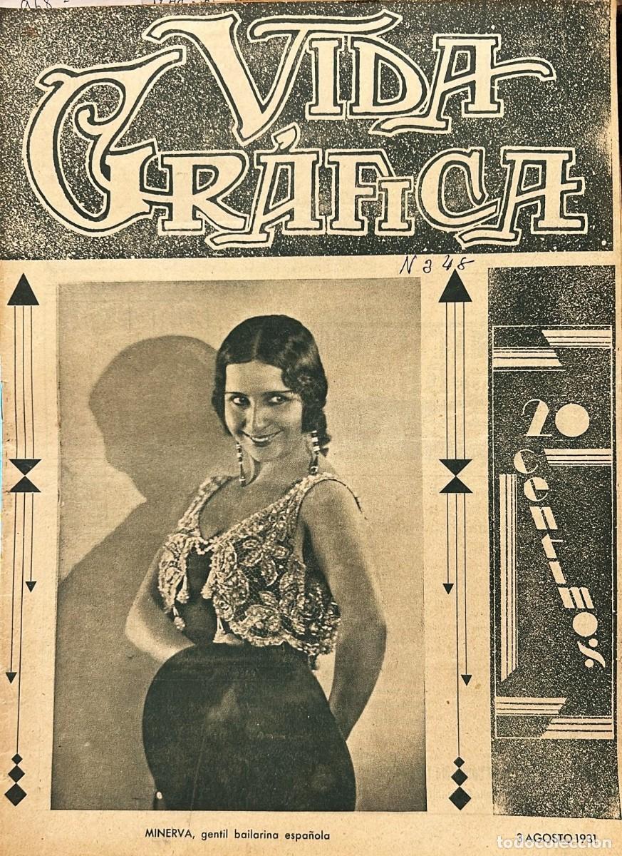 Coleccionismo de Revistas y Peri&oacute;dicos: VIDA Gr&aacute;fica. A&ntilde;o VII, N&uacute;mero 348. M&aacute;laga, 3 de agosto de 1931.