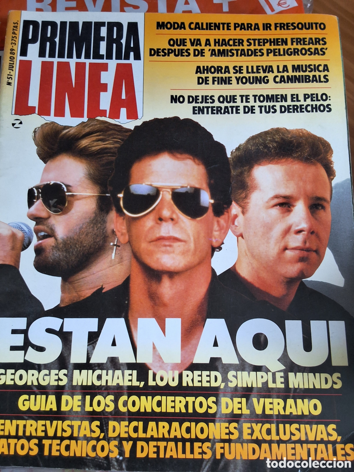 Collezionismo di Riviste e Giornali: Primera l&iacute;nea revista actualidad n&uacute;mero 51 a&ntilde;o 1989/7 George Michael