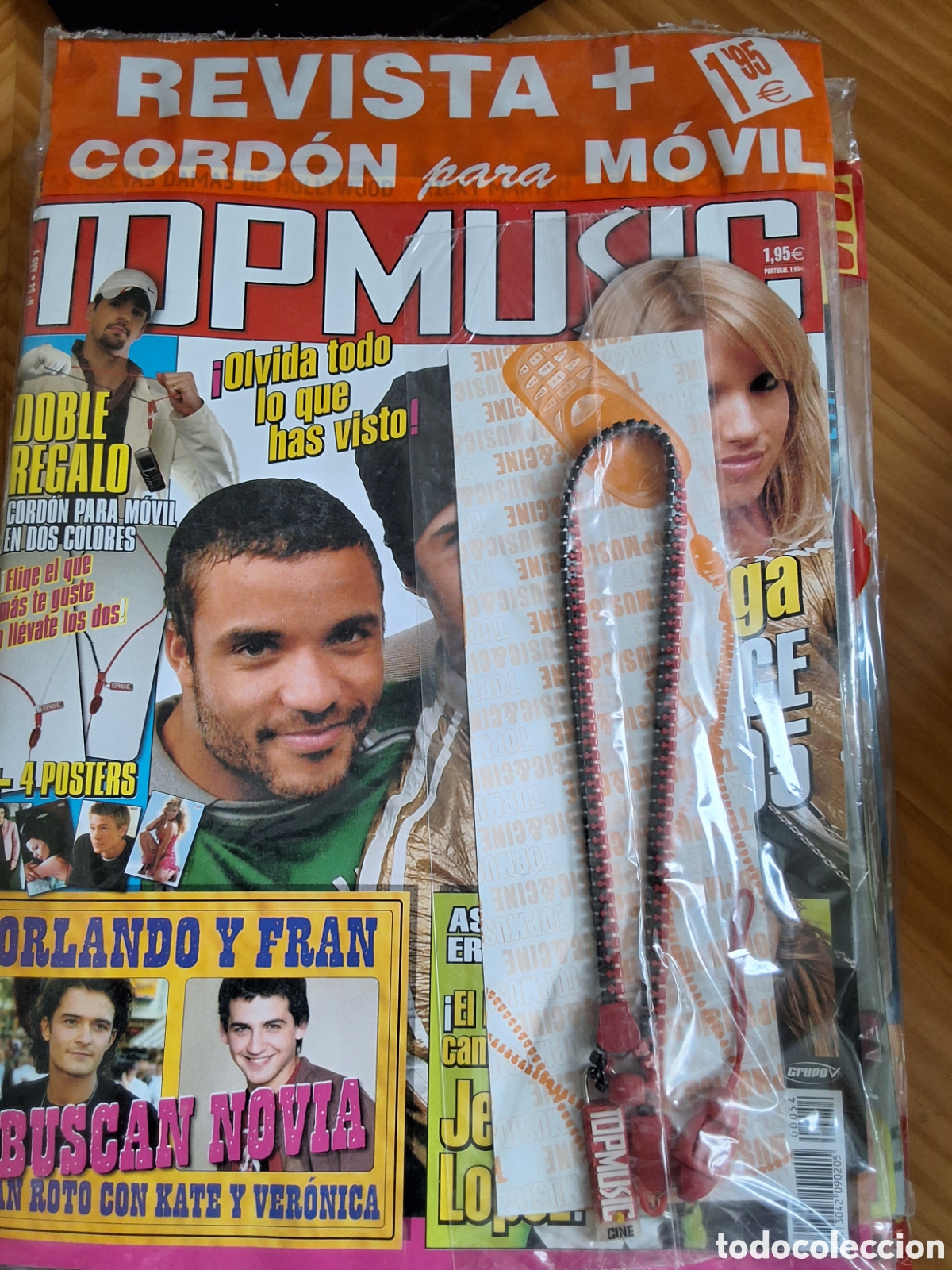 Collezionismo di Riviste e Giornali: Top music revista juvenil n&uacute;mero 54 incluye cord&oacute;n para m&oacute;vil + posters