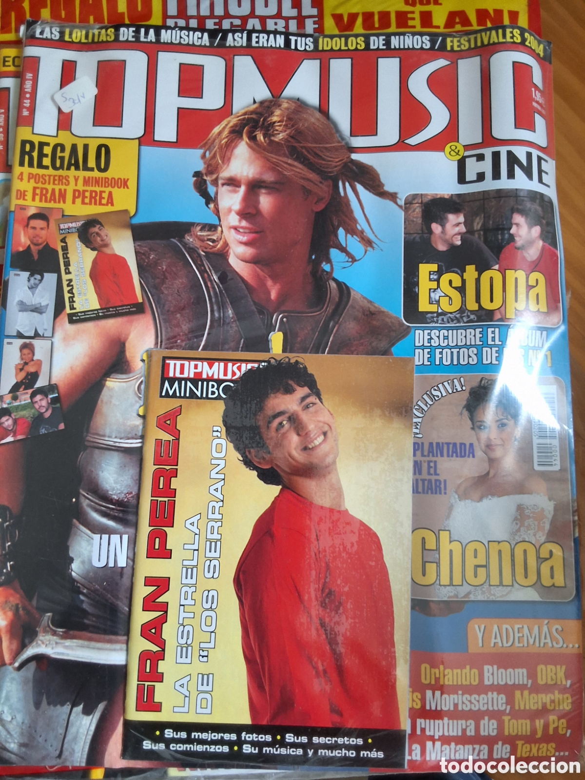Coleccionismo de Revistas y Peri&oacute;dicos: Top music revista juvenil n&uacute;mero 44 incluye monogr&aacute;fico Fran Perea y posters