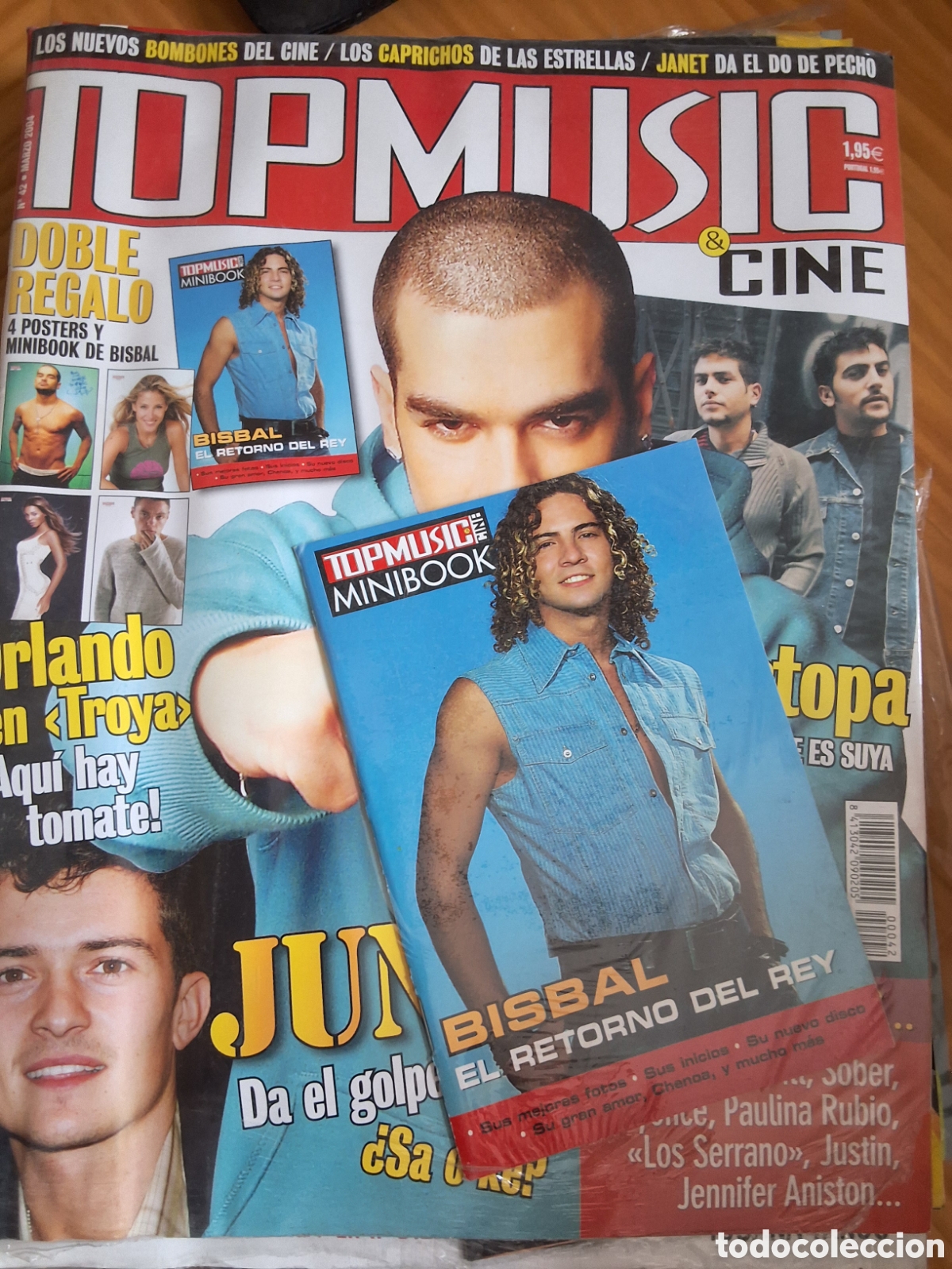 Coleccionismo de revistas y peri&oacute;dicos: Top music revista juvenil n&uacute;mero 42 incluye monogr&aacute;fico Bisbal y posters