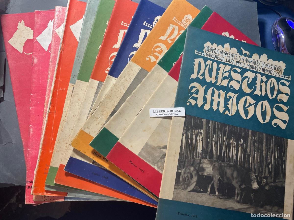 Coleccionismo de Revistas y Peri&oacute;dicos: PUBLICACI&Oacute;N - NUESTROS AMIGOS - ANIMALES DOMESTICOS , GANADERIA , CAZA, PESCA, MODAS Y DEPORTES