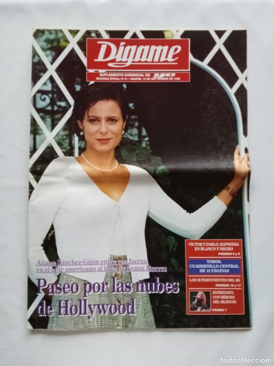 Collectionnisme de Revues et Journaux: D&Iacute;GAME N&ordm; 21 1995 AITANA S&Aacute;NCHEZ GIJ&Oacute;N Keanu Reeves TOROS H&eacute;roes del Silencio K2 ARSENIO LOPE HUERTA