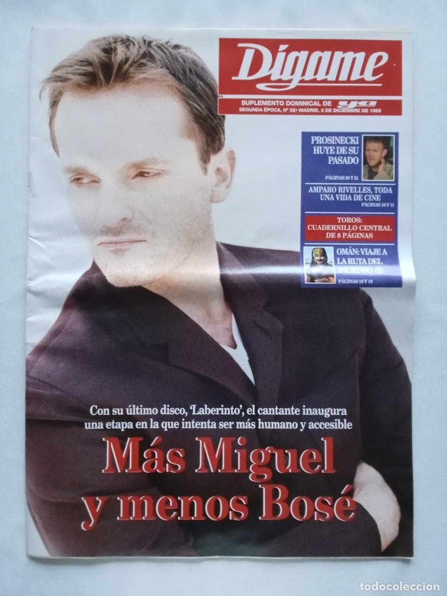Coleccionismo de Revistas y Peri&oacute;dicos: D&Iacute;GAME N&ordm; 32 1995 MIGUEL BOS&Eacute; Prosinecki AMPARO RIVELLES Louis Malle NATI MISTRAL Silvia Mars&oacute; TOROS