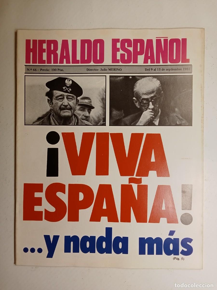 Coleccionismo de Revistas y Peri&oacute;dicos: HERALDO ESPA&Ntilde;OL N&ordm; 66 1981 CALVO SOTELO Felipe Gonz&aacute;lez FRAGA Mil&aacute;nd del Bosch JUAN PABLO II